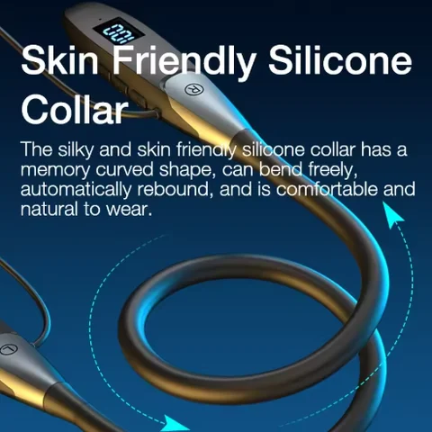 dcoud Беспроводные водонепроницаемые шейные наушники с дисплеем