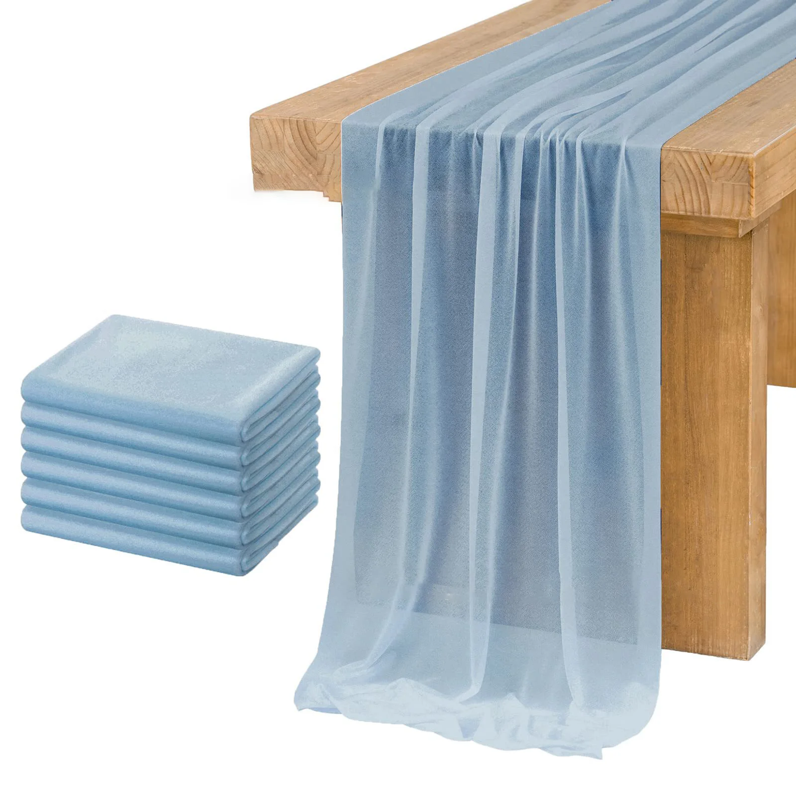 

5/10 шт., шифоновая марлевая скатерть для стола