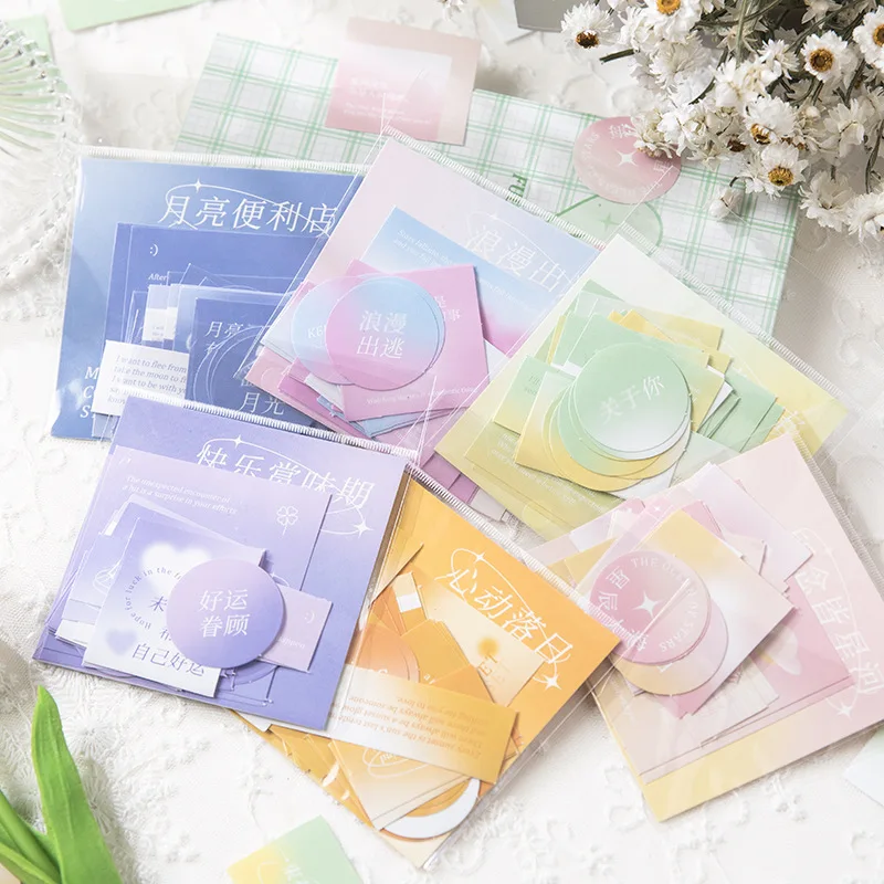 

26 pcs/pack Creative INS Style Gradient Gentle Stickers DIY Decoration Collage Stickers For Laptops Phone Scrapbooking