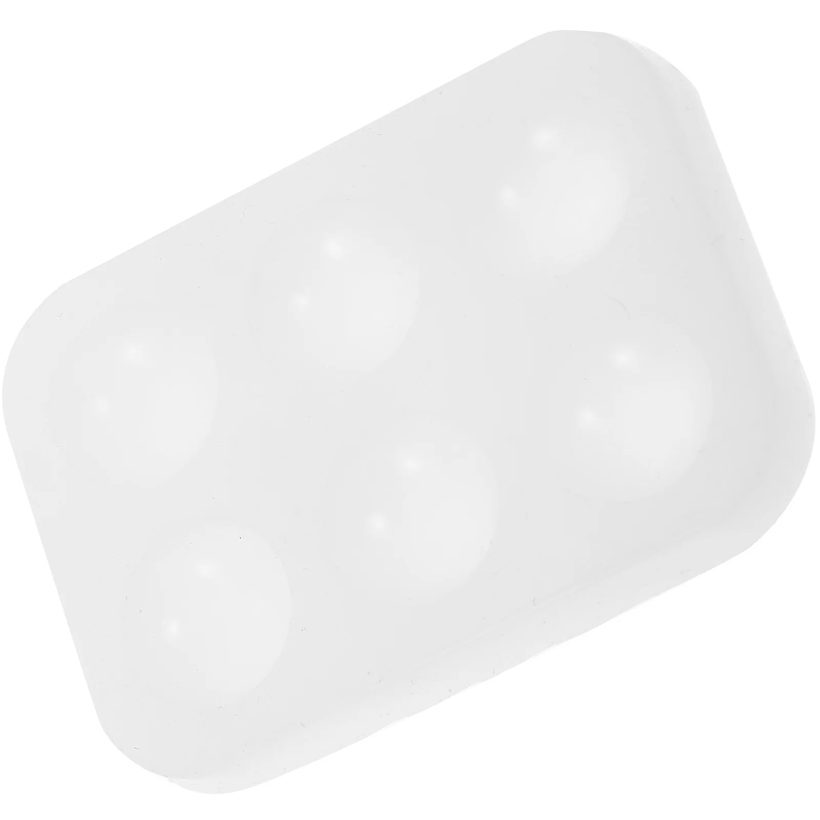 Силиконовая палитра с шестью отверстиями легко чистящаяся акриловая