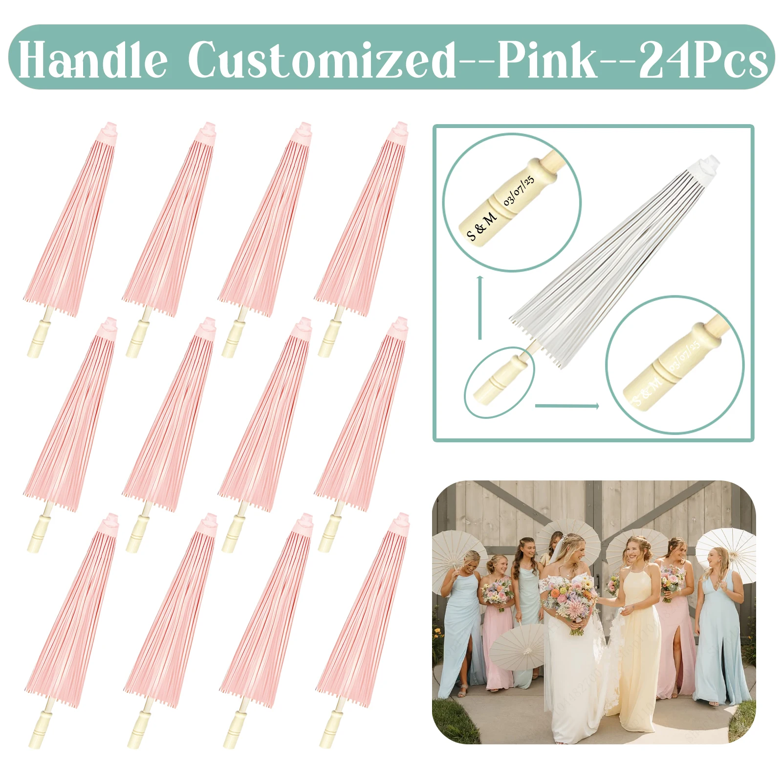 

Свадебные бумажные зонты 33 дюйма