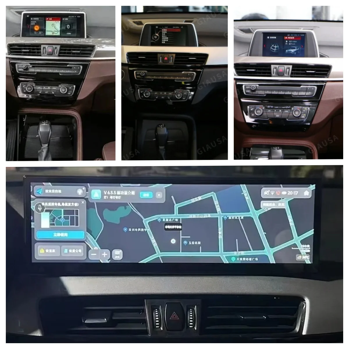 Фото AA 14.9-дюймовый мультимедийный проигрыватель Android 14 Carplay для BMW X1 F48 X2 F49 2016-2021, GPS-навигация, автомагнитола, экран, головное устройство №1