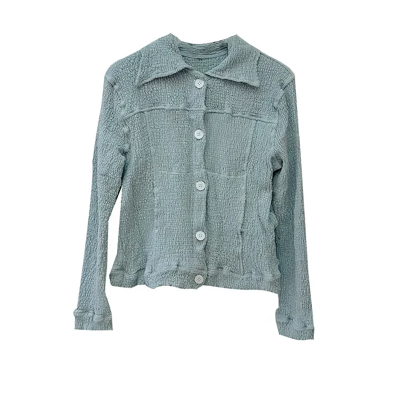 Плиссированная куртка со складками весна 2024 новый стиль дизайн чувственное