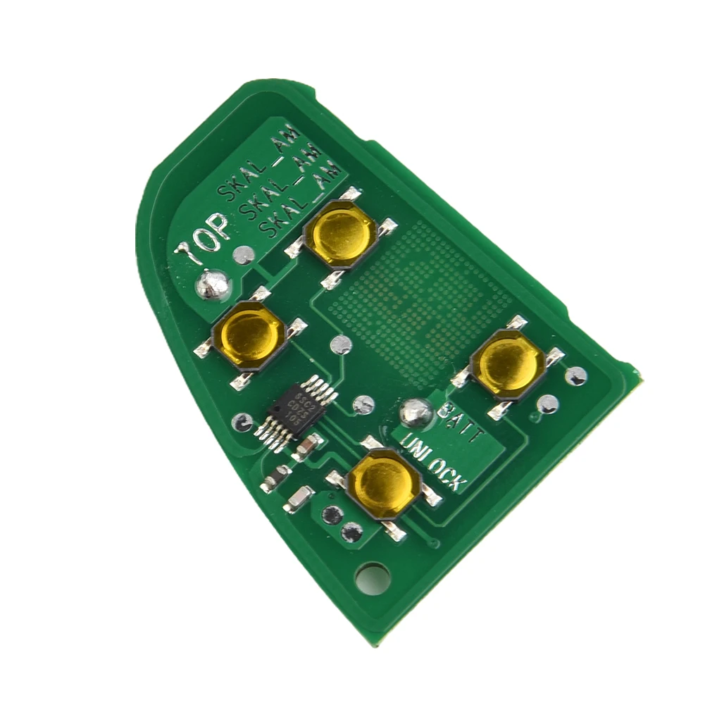 

Brand New Durable Hiogh Quality Circuit Board Remote Key 1pcs (not Key Case ) Electronic Component Flip Fob Green