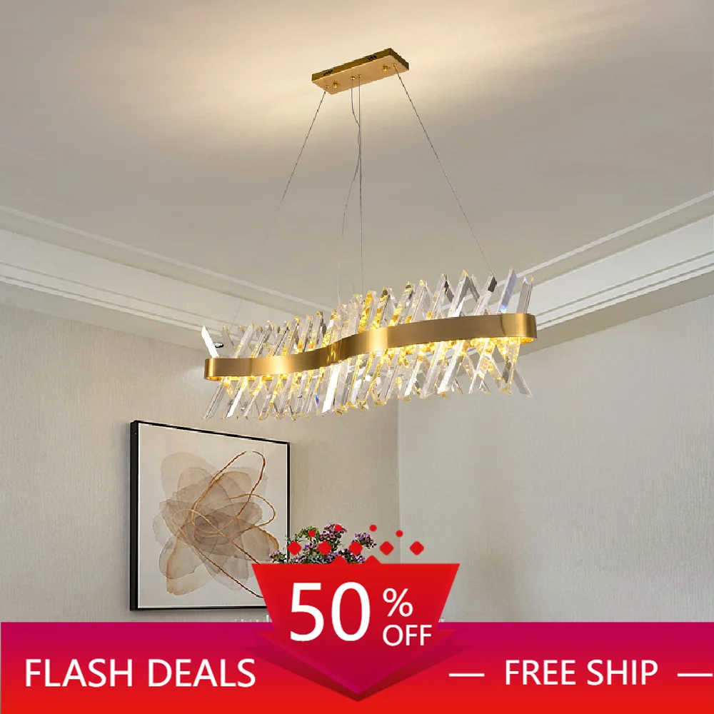 

Post Modern Luxury Lustre Dimmable Led Pendant Lamp Gold Metal S Shape Luminaria Hang Lamp Dining Room Drop Light Suspend Lamp