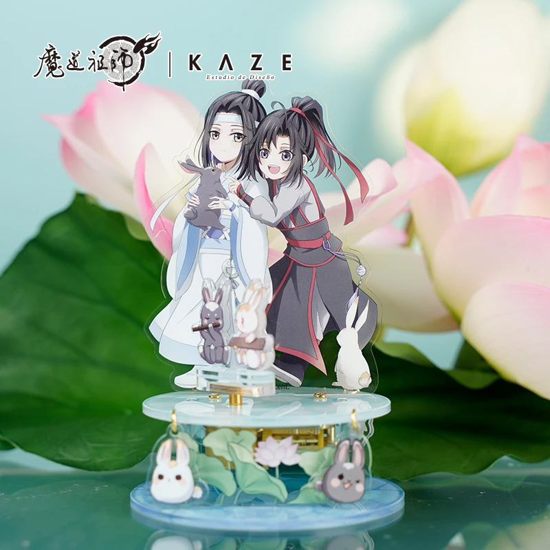 

Grandmaster of Demonic Cultivation MDZS Wuxian Wangji Cute Rabbit Lotus Music Box Acrylic Stand Figure Model Toy Xmas Gift BL