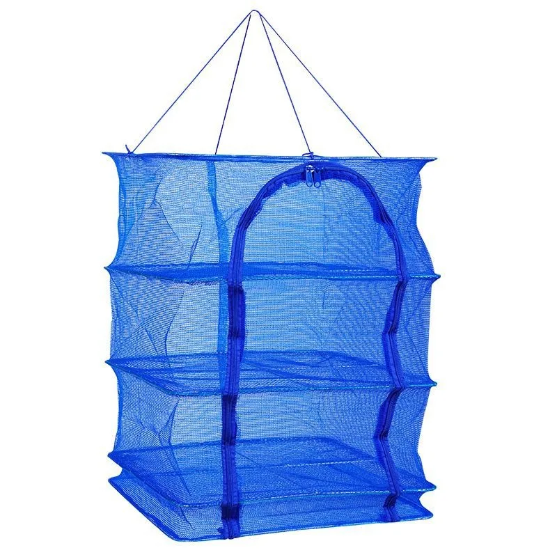 

Folding Drying Fish Net Square Drying Net Cage Anti Fly Net Drying Vegetables Sweet Potato Dried Fruit Net Hanging Mesh Dryer