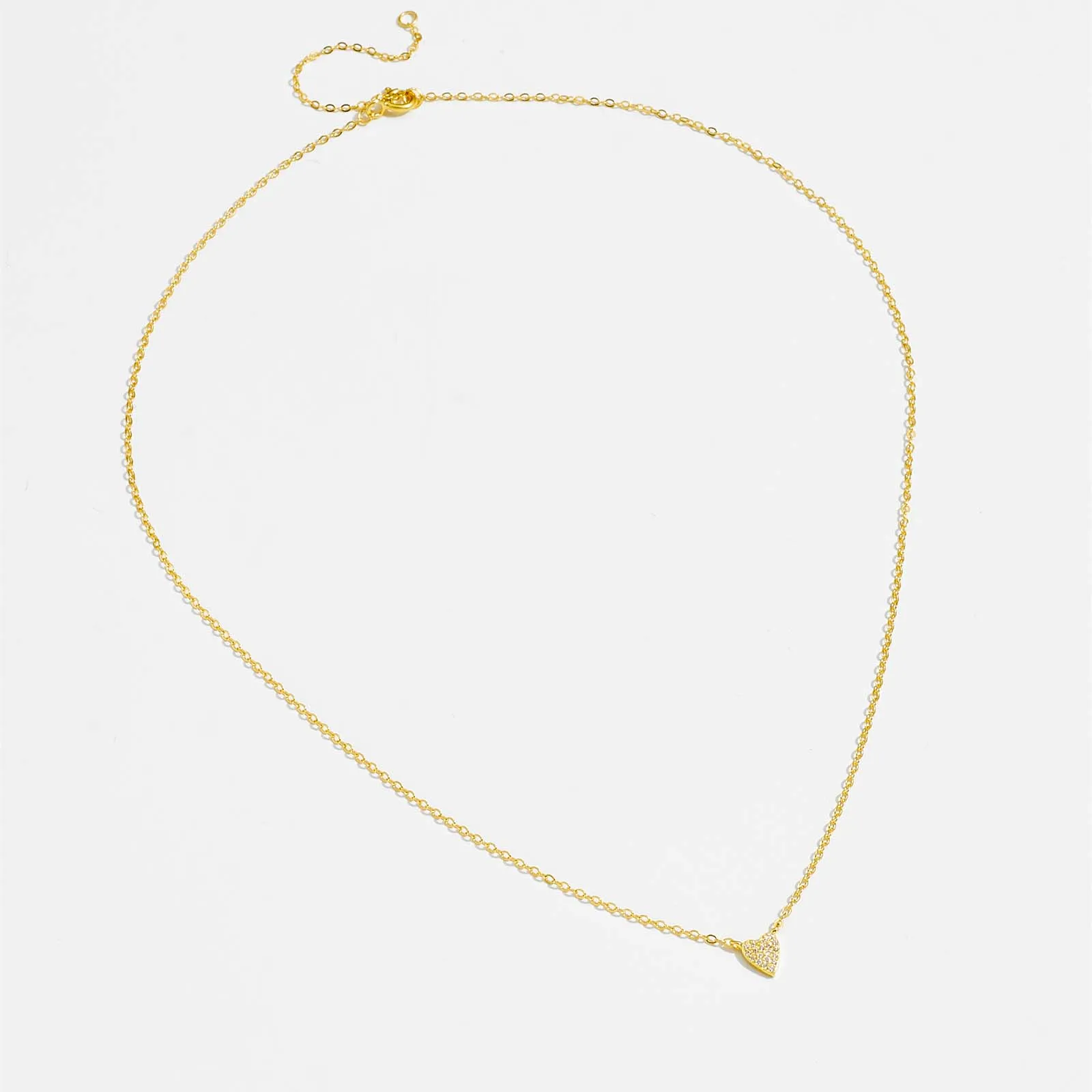 ANDYWEN серебро 925 пробы циркон кулон в форме сердца ожерелье длинная цепочка виде