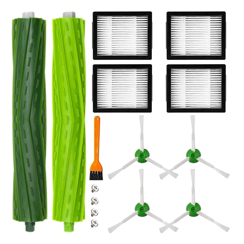 

Сменная роликовая щетка, боковые щетки, фильтр, совместимый с Irobot Roomba I7 + I3 E5 E6, аксессуары для пылесоса