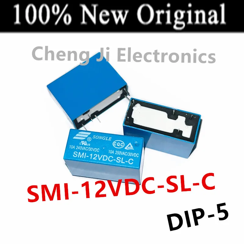 10 шт./лот SMI-05VDC-SL-C 、SMI-12VDC-SL-C 、SMI-24VDC-SL-C DIP-5 10A новое оригинальное силовое реле