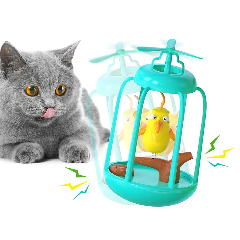 

Sound Bird Cage Cat Toy Cat Interactive Tumbler Toy Improve Intelligence for Small Pet interactive Cat Toy Cat Supplies