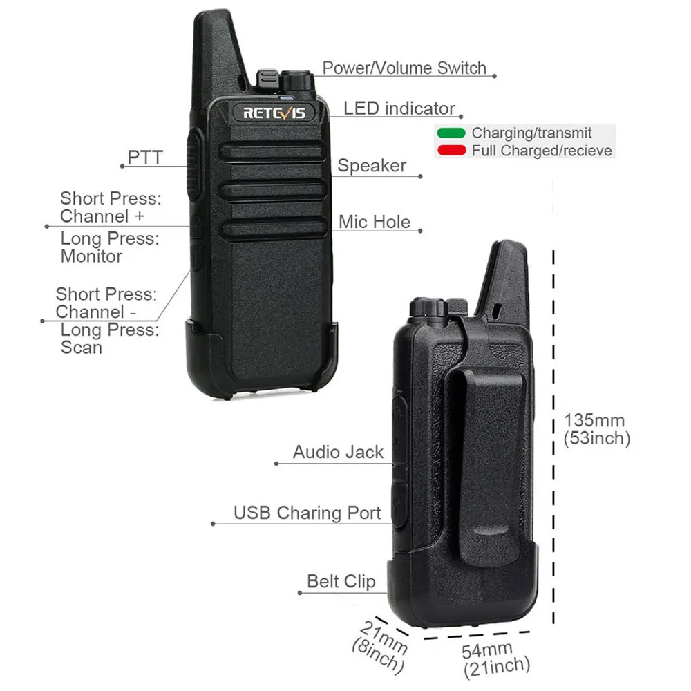 wholesale walkie talkie 20 pcs retevis rt22 frs rt622 pmr radio handy radio station hotel restaurant cafe shop walkie talkies free global shipping