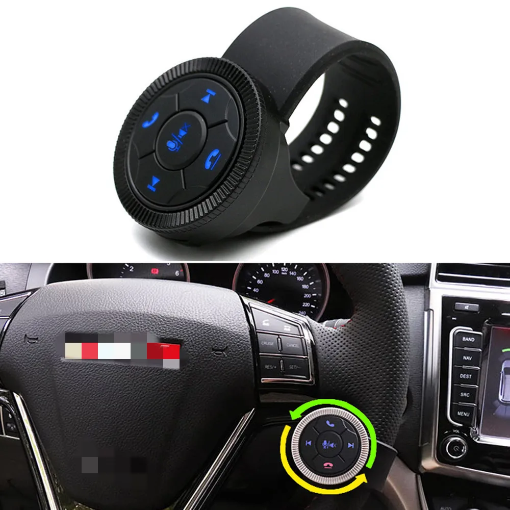 

Universal Smart Wireless Car Steering Wheel Control Button Remote Controller For Car Radio Music Player DVD GPS Navigation