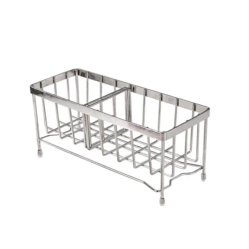 

Kitchen Sink Caddy Organizer Sink Storage Rack Sponge Holder Sink Drain Rack With Tray Kitchen Sink Accessories For Countertop