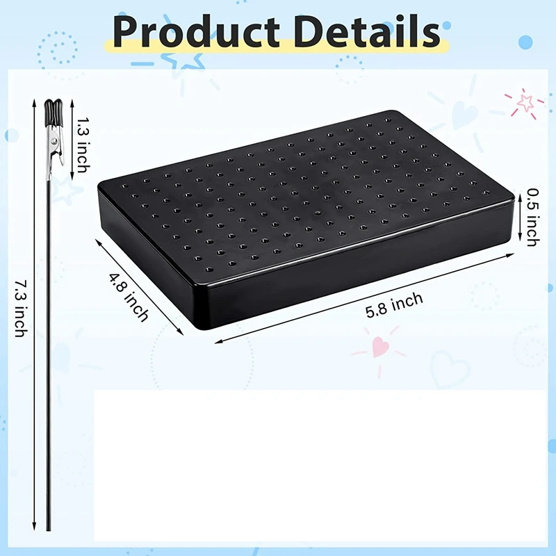 

Hot Painting Stand Base Holder And 24 Pcs Alligator Clip Sticks And For Modeling Parts For DIY Card Photo Memo