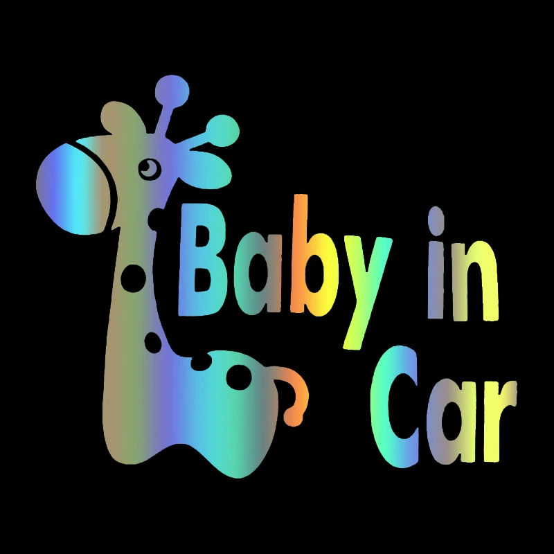 

CS-1841# Vinyl Decal Deer Baby In Car Sticker Waterproof Car Decor for Auto Truck on Bumper Rear Window Choose Size
