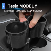 car water cup holder for tesla model y model 3 insert center console hole storage car interior accessories cover water coaster