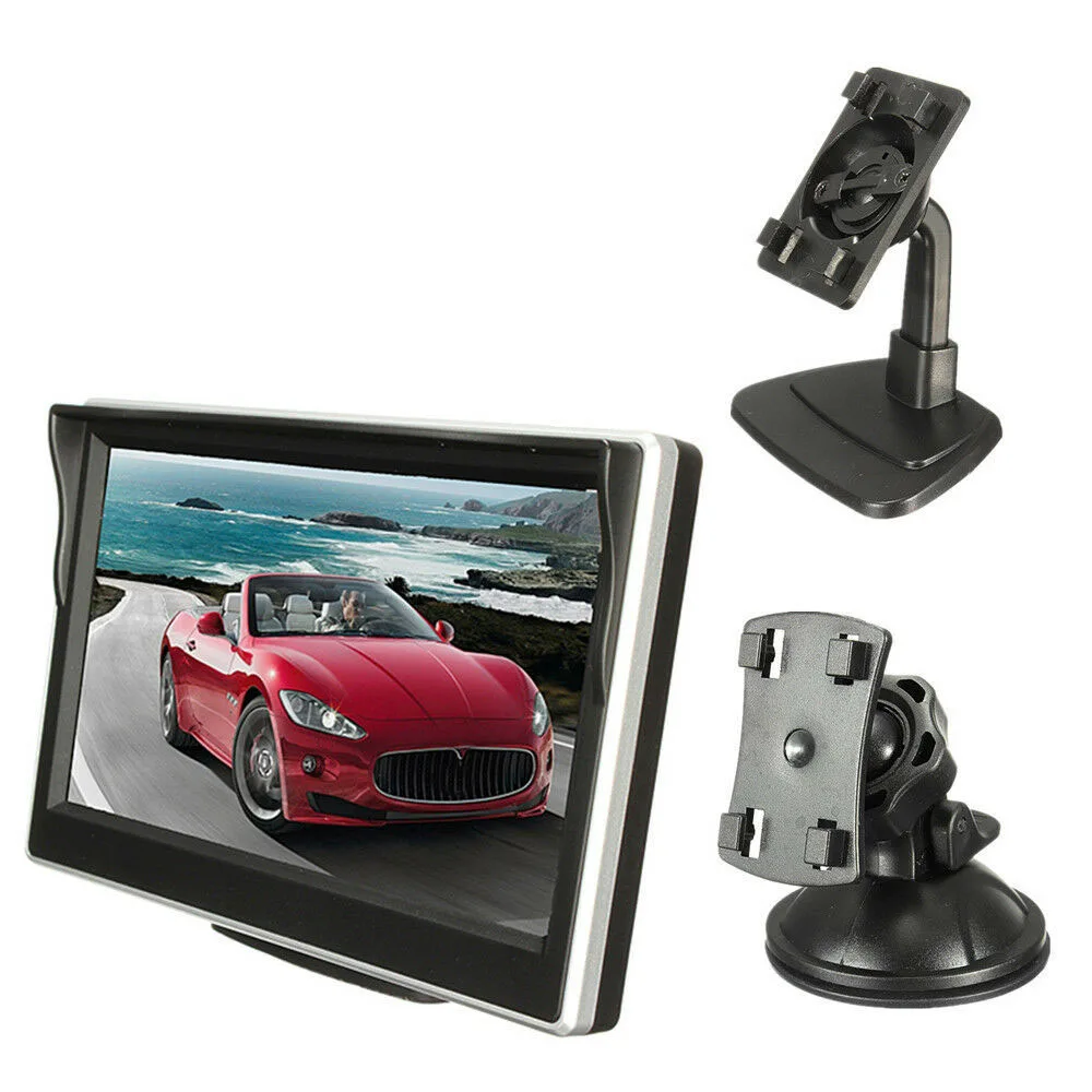 

5 Inch 800X480 TFT LCD HD Screen Monitor with 2 Pcs Mounting Bracket for Car Backup Camera/Rear View/DVD/Media Player