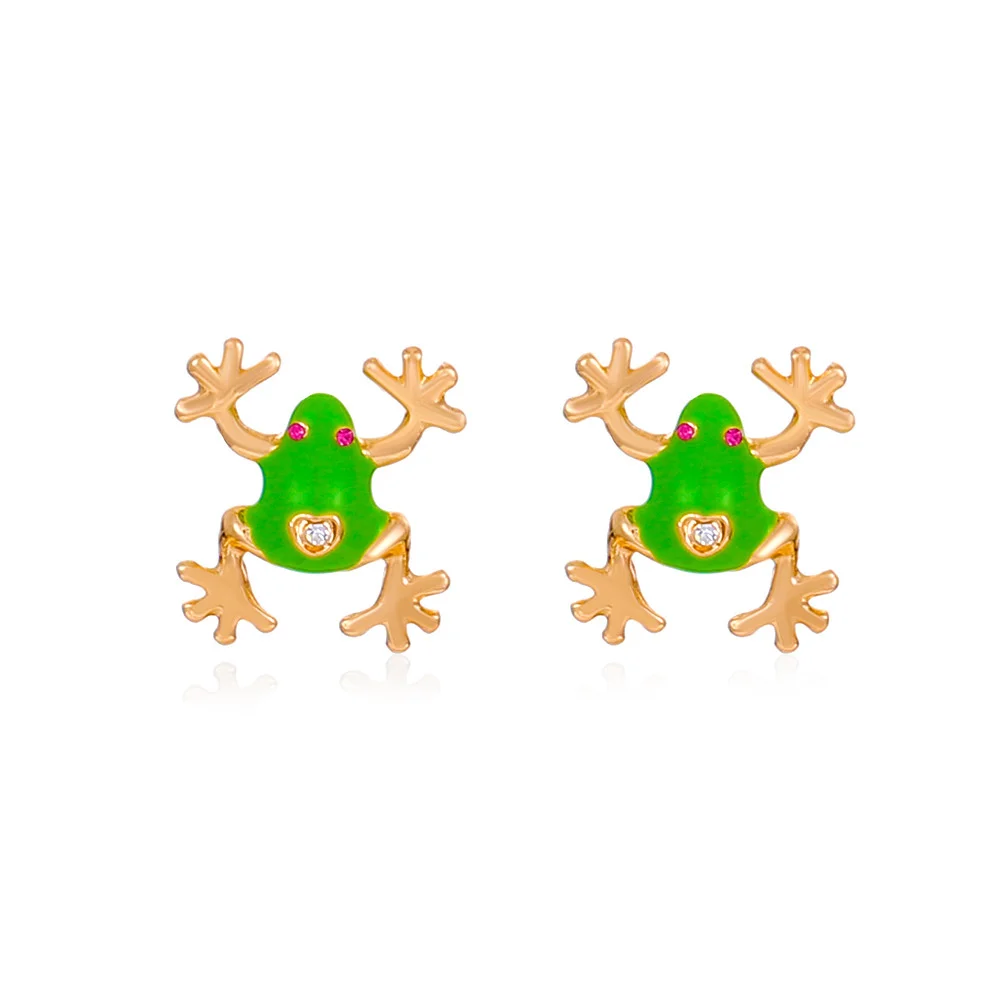 

Cute Frog Studs Earrings for Women Girls Exaggerated Cartoon Animal Charm Piercing Earrings Jewelry Accessories 2023 Wholesale