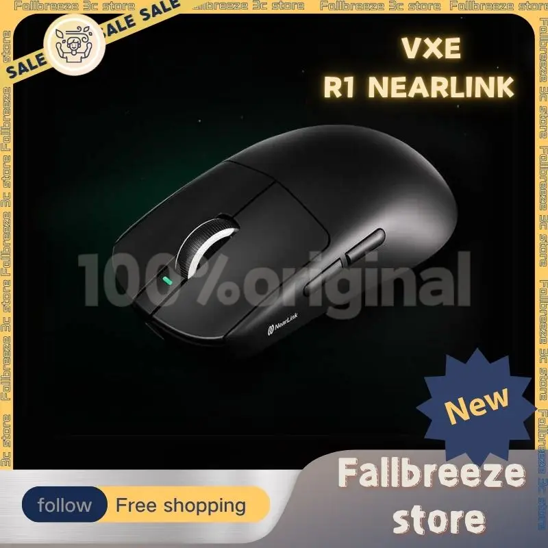 Новая мышь VXE Dragonfly R1 Nearlink трехрежимная беспроводная PAW3395SE 150 часов длительный