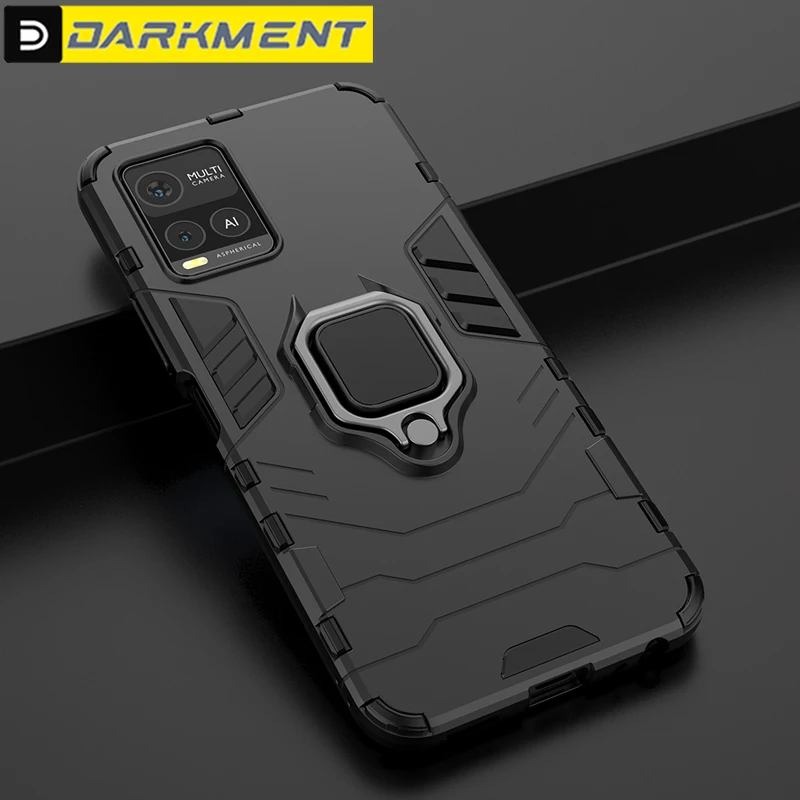 

Shockproof Car Holder Phone Case For VIVO Y33s Y31s Y31 Y30 Y11 Y7s Y5s Y3 Bracket Cover for Vivo Y21 Y21s Y20 Y19 Y17 Y15 Y9s