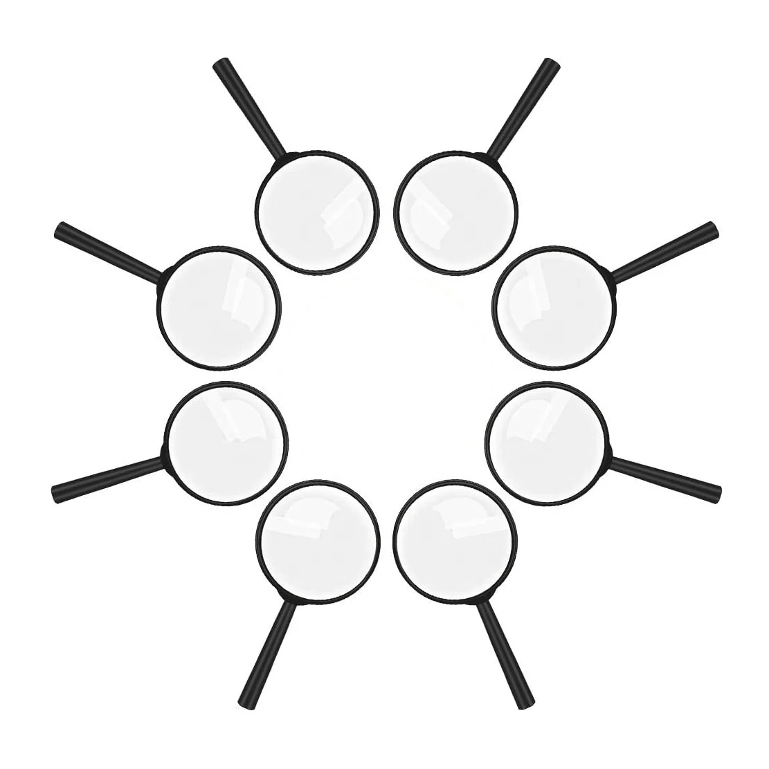 

Детское увеличительное стекло 8 шт., пластиковое ручное мини портативное увеличительное стекло, Маленькая детская лупа, игрушки для Explorer