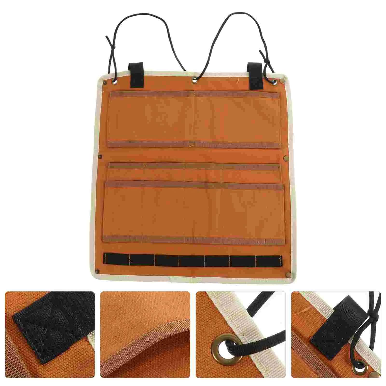 

Flatware Storage Tableware Cutlery Dinnerware Pouch Hanging Camping Picnic Outdoor Canvas Utensil Outside Spoon