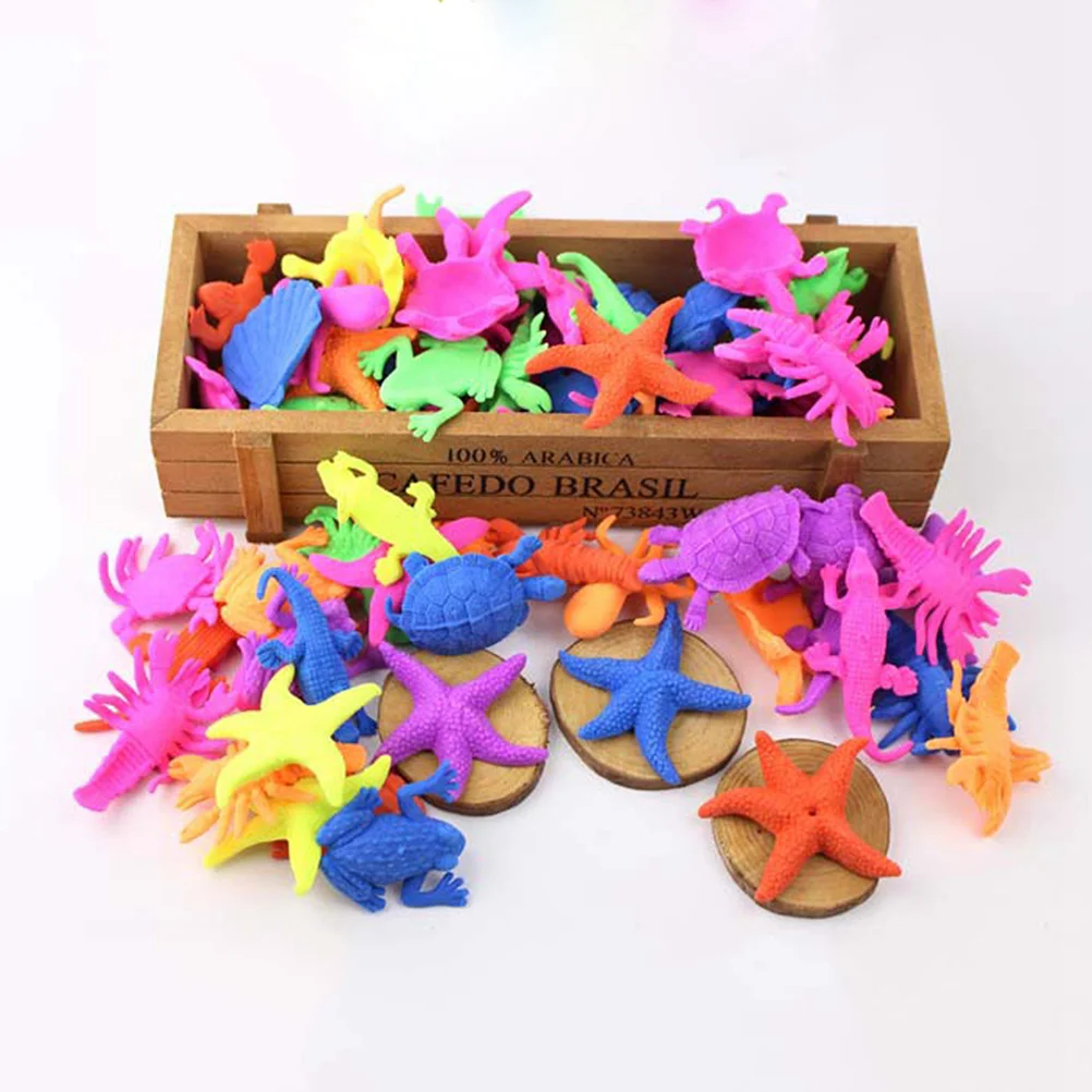

24pcs Marine Animals Shaped Toys Wate Bibulous Grow Inflation (Random)