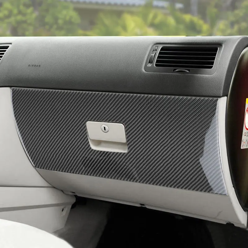 

Car Accessories Carbon Fiber Inner Passenger Side Storage Glove Box Panel Cover For VW Golf 4 Jetta Bora MK4 R32 GTI 1999-2004