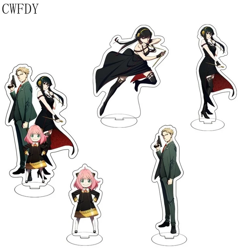 

Spy x Family Acrylic Stand Models Forger Anya Yor Loid Character Anime Figure Transparent PVC Desk Decoration Toys Keychain 15CM