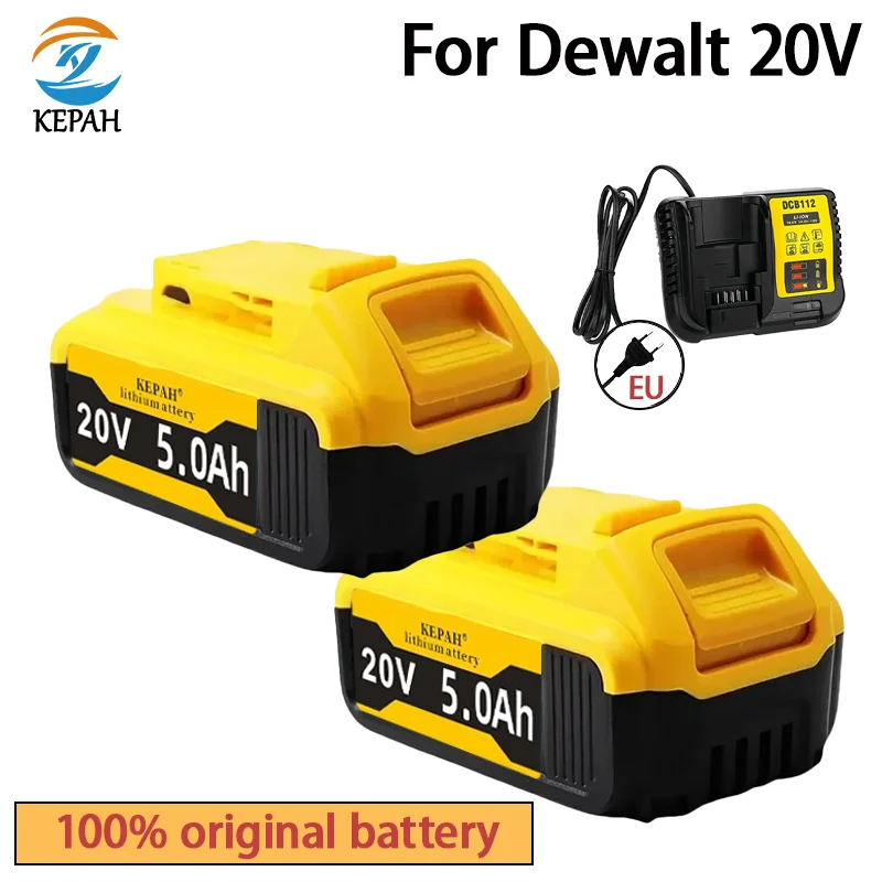 Литиевая батарея для электроинструментов DeWalt DCB184 DCB200 перезаряжаемый набор