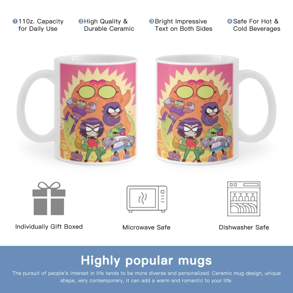 Мультяшная стандартная керамическая чашка G-GO для кофе овсянки завтрака