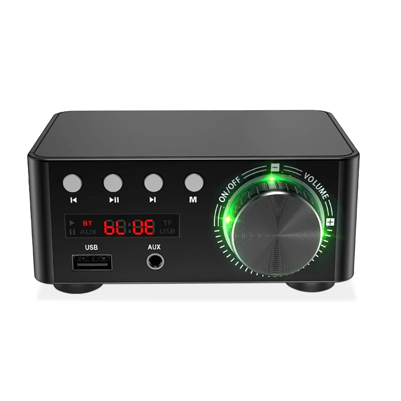 HiFi Bluetooth 5.0 Mini Audio Power Class D Amplifier Digital Amp 50W*2 Home Car Marine USB/AUX IN | Электроника