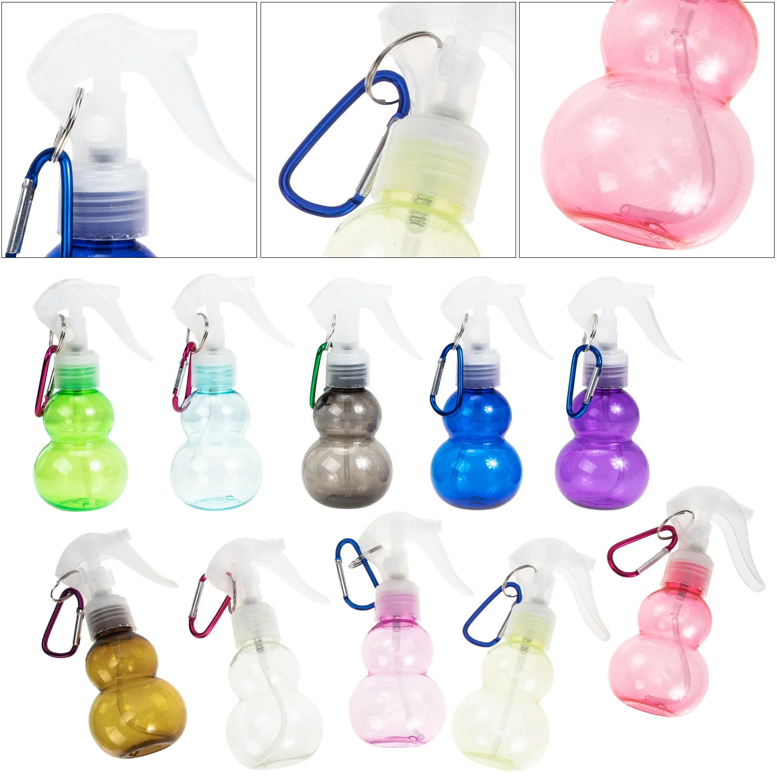 

10 Pcs Gourd Spray Bottle Sprayer Cosmetics Mist Atomizer Empty Refillable Filling