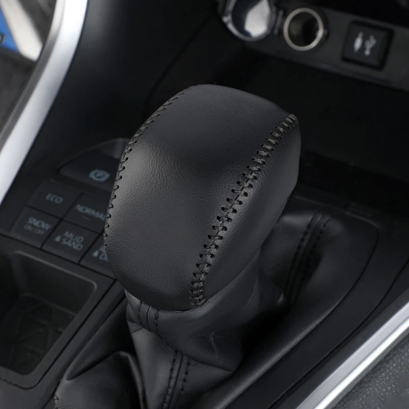 

Для Toyota RAV4 XA50 2019 2020 2021 2022 2023 2024 RAV 4 Гибридная ручка переключения передач из искусственной кожи, декорати...