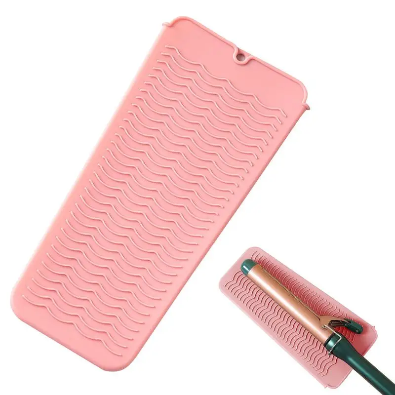 

Термостойкий Коврик для выпрямителя, теплоизоляционный коврик, защитный коврик для ожогов, термостойкий портативный коврик для плоских щипцов