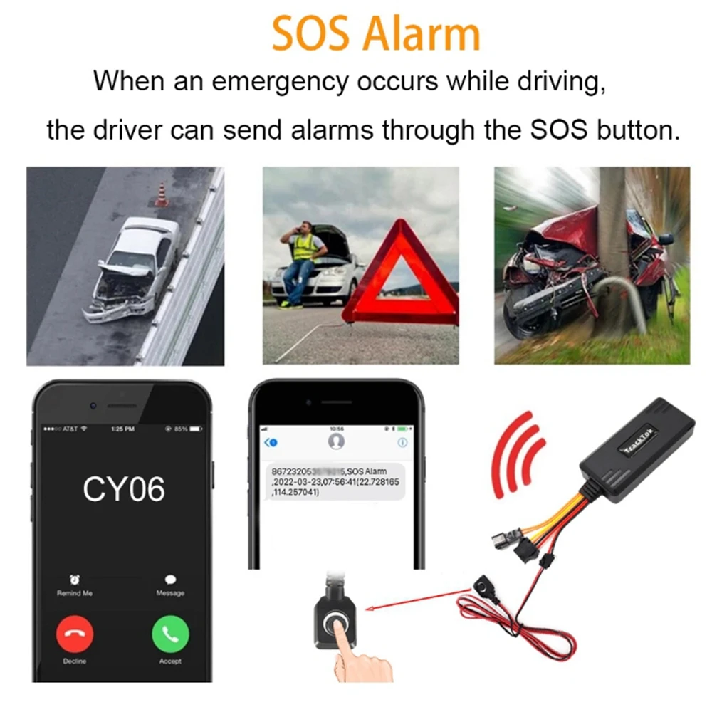 GT06 4G многофункциональный автомобильный GPS-локатор противоугонный замок на один