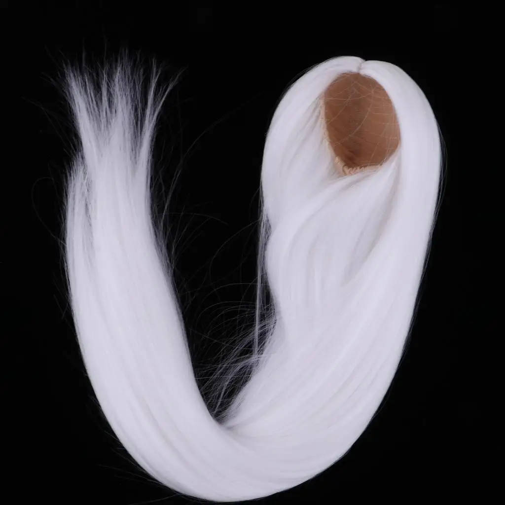 

1/3 BJD Doll Ball Jointed Doll Long Straight Hair for Uncle Male Doll White