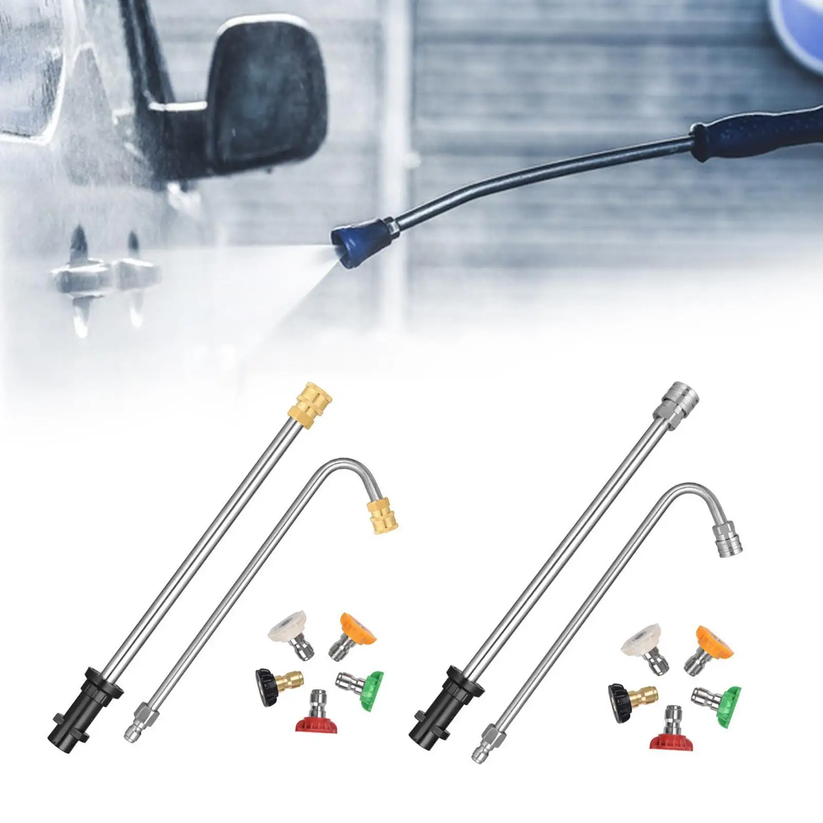 

Pressure Washer Extension Rod Stable for Car Washing Household Pool Yard