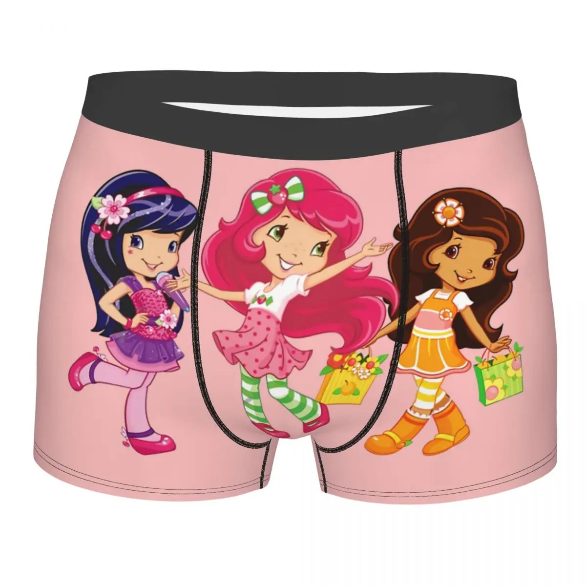 

Мужские хлопковые трусы, с изображением клубники