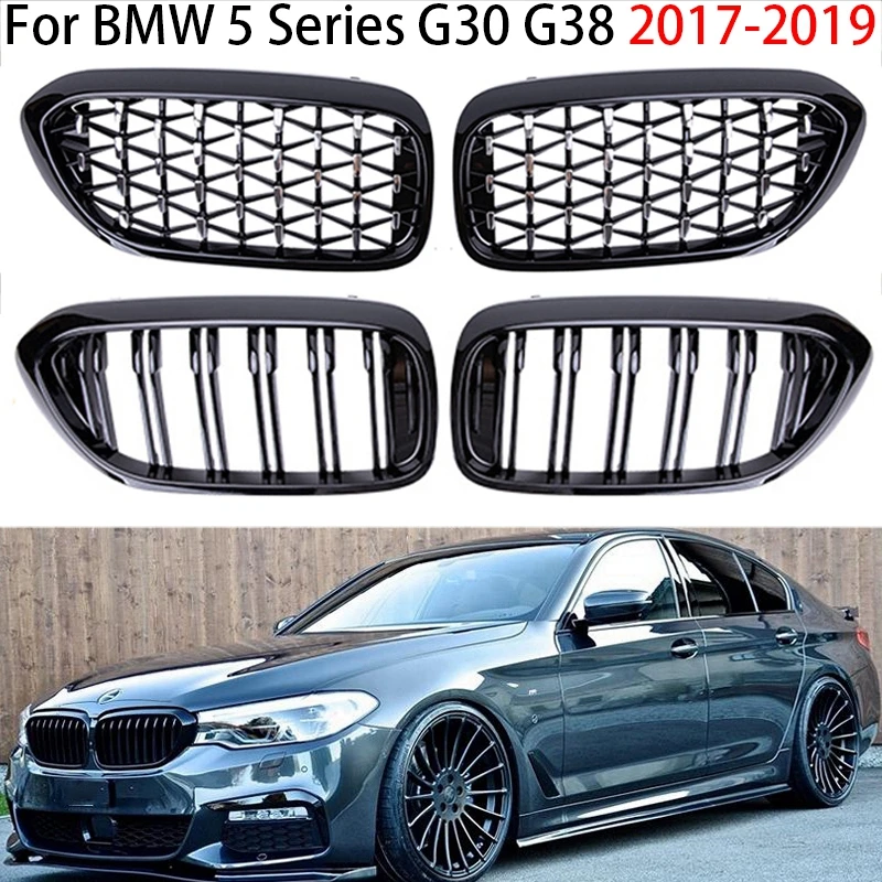 

12 Kinds Car Front Bumper Kidney Grille Hood Grill for BMW G30 G31 G38 5 Series 525I 530I 540I 550I M-Performance 2017-2019