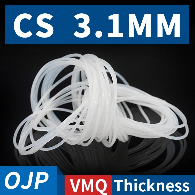 Толщина CS3 1 мм белые уплотнительные кольца из силиконовой резины VMQ уплотнители
