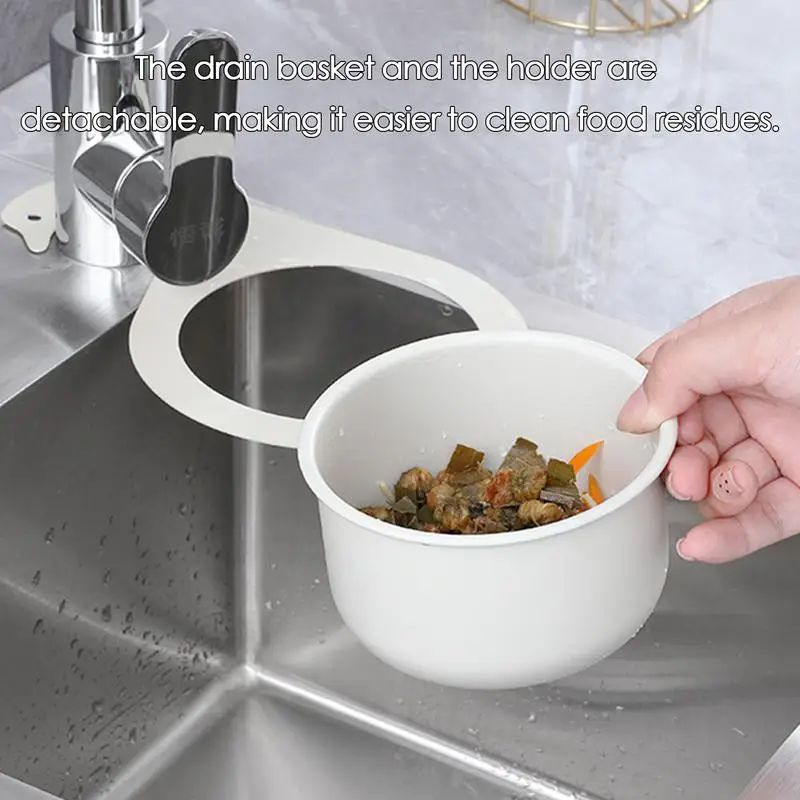 Угловой фильтр для раковины Лебедь корзина подвесной из нержавеющей стали