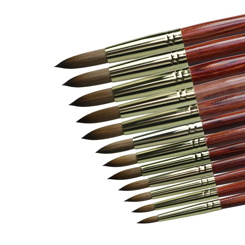 

French Strips Liner Brush Nail Art Brush Wooden Handle Uv Gel Polish Painting Pen Nail Drawing Pen Kolisky Nail Brush