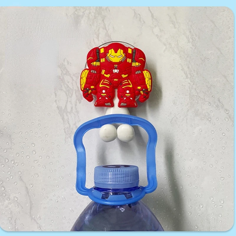 Disney Marvel Spiderman Kids Toothbrush Holder Frozen Star Wars Anime Figure Cartoon Wall Mounted Shelf Kitchen Bathroom Toys images - 6
