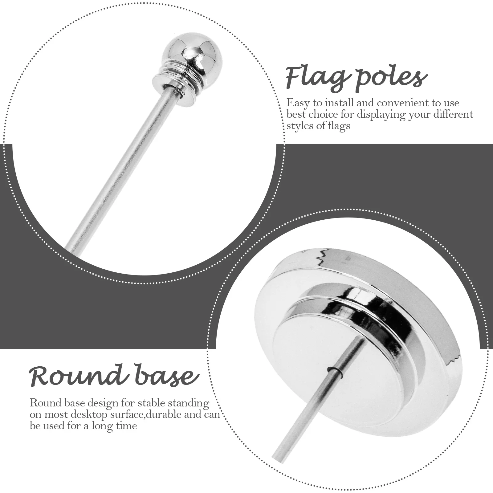 

Flag Holder Pole Stand Desk Table Mini Base Flags Stick Bracket Flagpole Stands Desktop Car Holders Miniature Kit Indoor