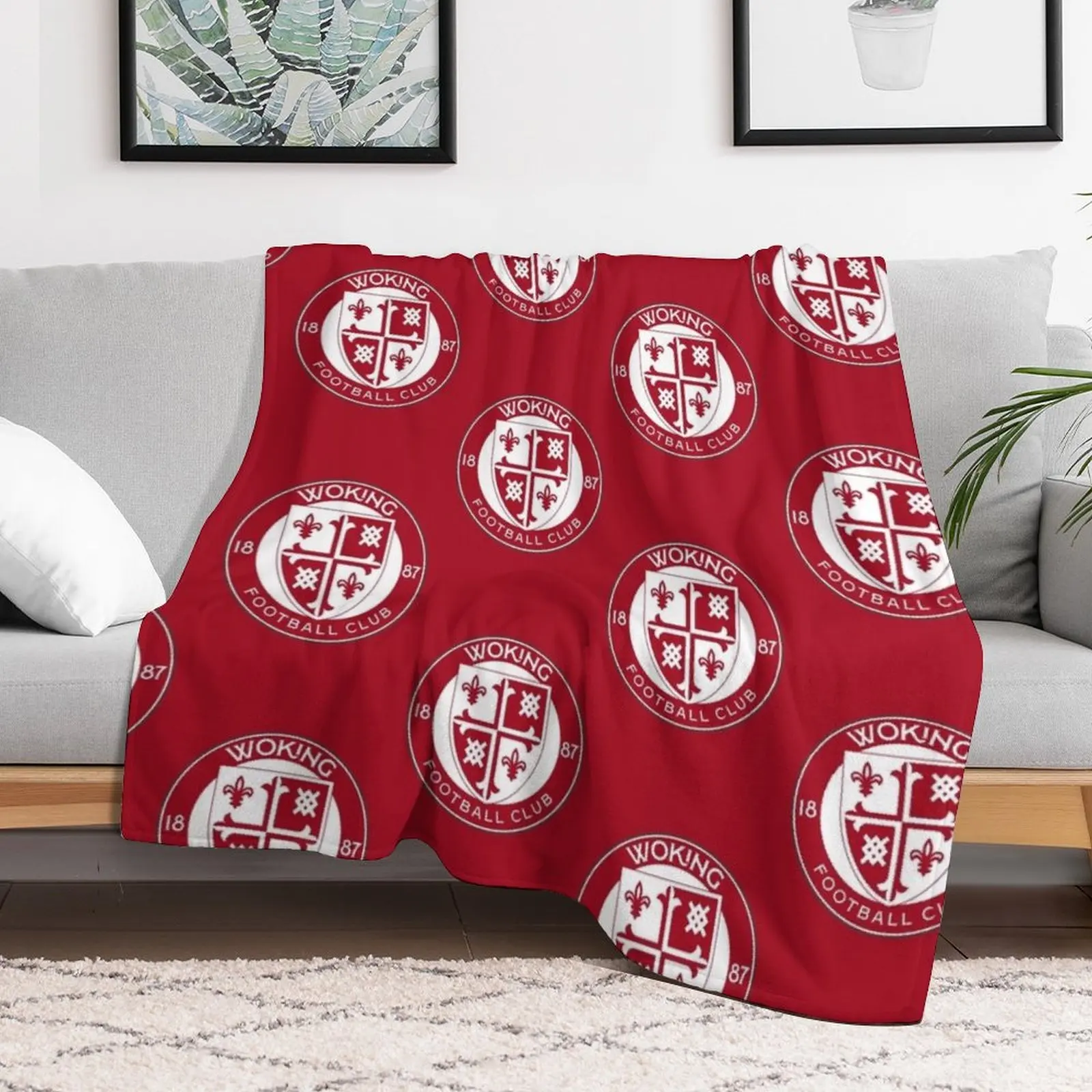 Одеяло WOKING FC волосатый забавный подарок одеяла для спального мешка