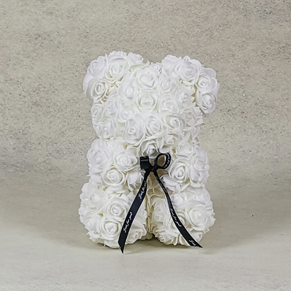 Подарок на день Святого Валентина 25 см красная роза мишка тедди мыло из пены