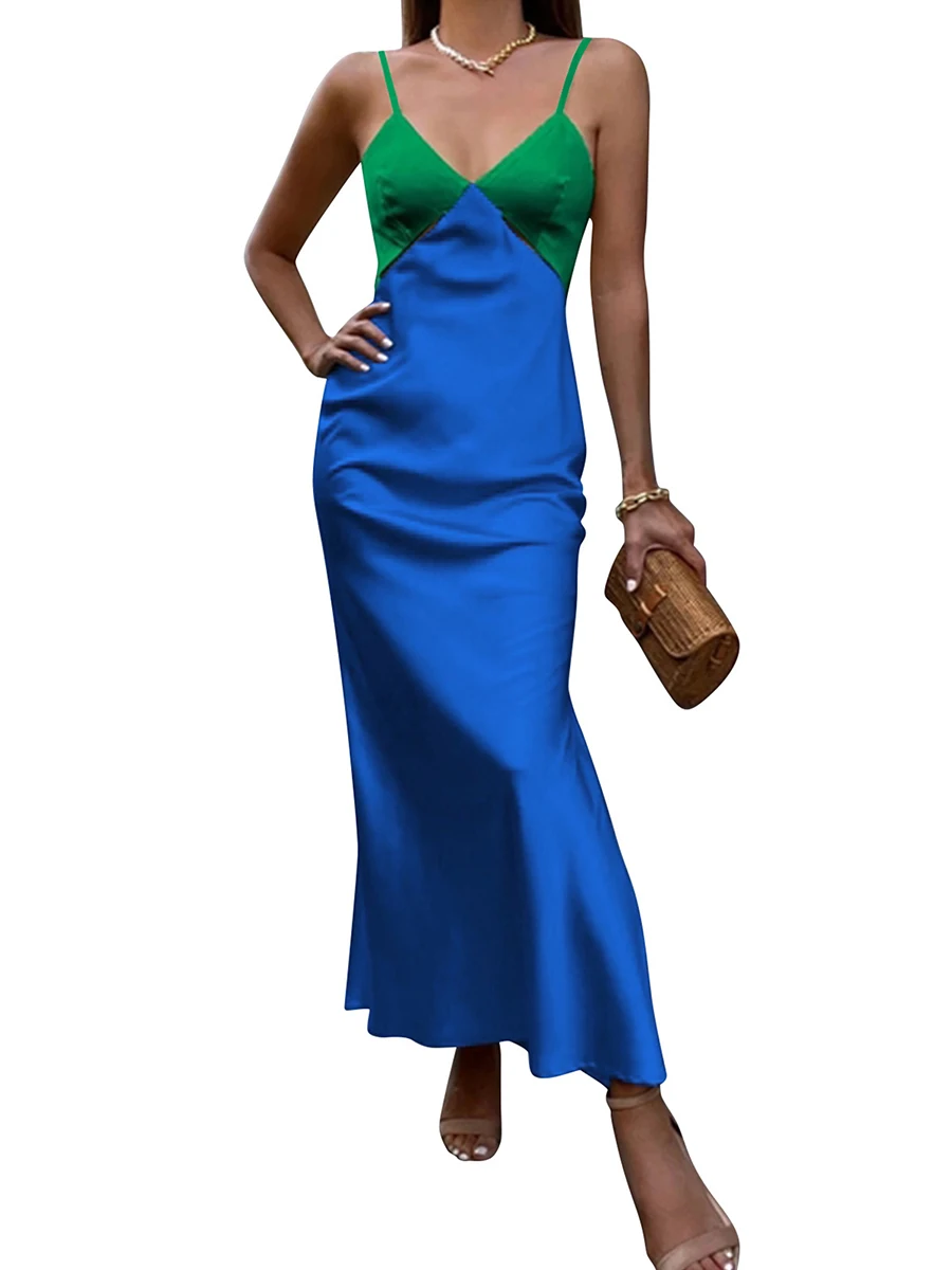

Женское ажурное длинное платье без бретелек, платье-футляр, облегающее платье с цветным контрастным вырезом