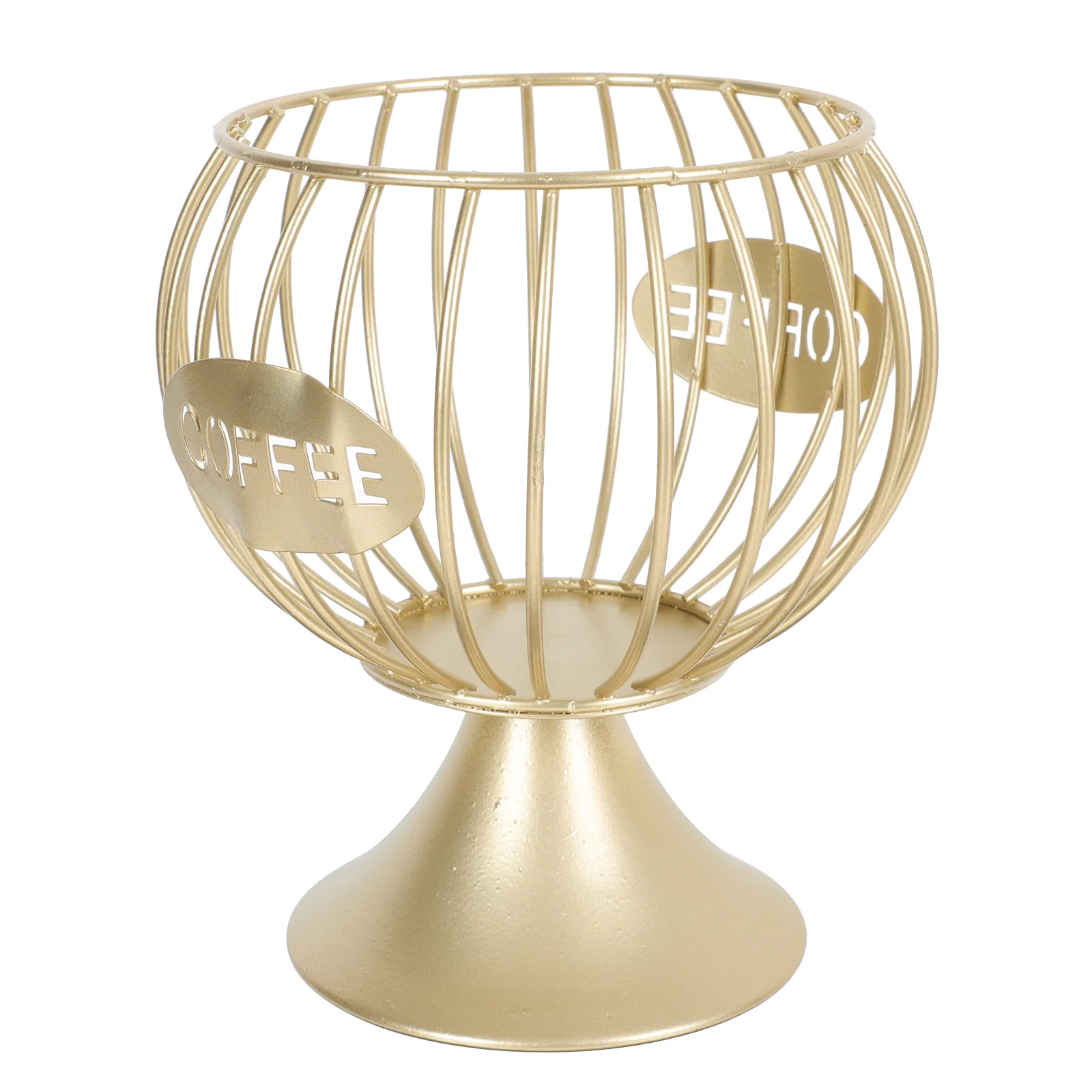 

Coffee Holder Pods Basket Storage Organizer Wire Iron Metal Espresso Cup Kitchenk Fruit Capsuleholders Table Countertop Hollow